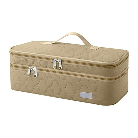 Hair Dryer Storage Bag Hair Dryer Bag Dual Layer Curling Iron Storage Bag with Zipper Closure Hair Tool Pouch for Home Travel Travel-friendly Hair