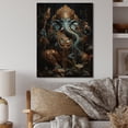 thumbnail image 2 of Designart "Blue Gold Indian Art Mystic Ganesha" Indian Print on Natural Pine Wood, 2 of 5