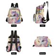 thumbnail image 2 of JIALIOU Mini Backpack Purse for Women Quilted Casual Daypack Small Travel Shoulder Bag, Colorful Cute Unicorn and Flower, 2 of 7