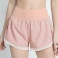 thumbnail image 2 of Sngxgn Women's Shorts High Waisted Running Shorts Pocket Sporty Shorts Gym Elastic Workout Shorts(Pink,M), 2 of 6