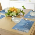thumbnail image 4 of Ambesonne Summer Place Mats Set of 4, Sunburst Theme Lines, Standard Size, Blue Grey, 4 of 6