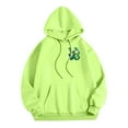 thumbnail image 2 of WILLBEST Sweat à Capuche et Chandails en Molleton pour Hommes Mode Automne et Hiver Décontracté Imprimé Stpatrick à Manches Longues, 2 of 5