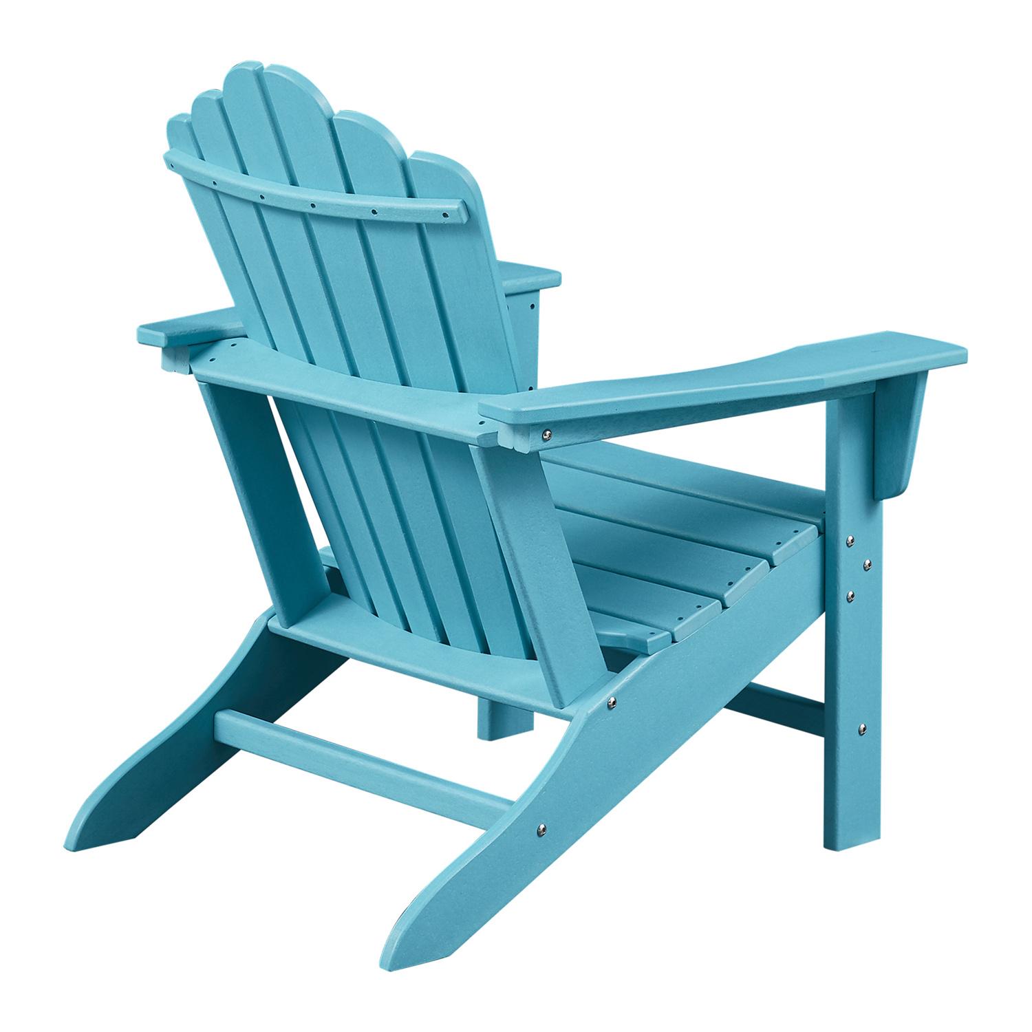Adirondack Chair Patio Chairs Lawn Chair Outdoor Chairs Painted Chair Weather Resistant for Patio Deck Garden, Backyard Deck, Fire Pit & Lawn Furniture Porch and Lawn Seating- Blue - image 4 of 7