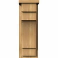 thumbnail image 2 of 7 1/2"W x 10"D x 22"H Mediterranean Smooth Corbel w/Backplate, Western Red Cedar, 2 of 9