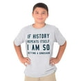 thumbnail image 5 of History Repeats Itself Dinosaur Pet Crewneck T Shirts Boy Girl Teen Brisco Brands L, 5 of 6