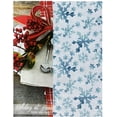 thumbnail image 2 of Christmas Frozen Blue Holiday Snowflakes Set Of 8 Cotton Fabric Dining Napkins, 2 of 7