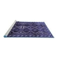 thumbnail image 2 of Ahgly Company Machine Washable Indoor Square Persian Blue Traditional Area Rugs, 3' Square, 2 of 4