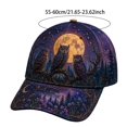 thumbnail image 4 of 3D Halloween Embroidered Baseball Cap,Three Owl Night Sky Design Adjustable Sun Hat for Unisex,for Fall Halloween Holiday Party Outdoor Daily Wear, 4 of 4