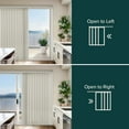 thumbnail image 7 of CHICOLOGY Large Vertical Blinds for Indoor Windows, Light Filtering PVC Slats, 78"W X 84"H, Easy Install, Privacy Shades for Sliding Glass Doors & Living Rooms, Alabaster, 7 of 7