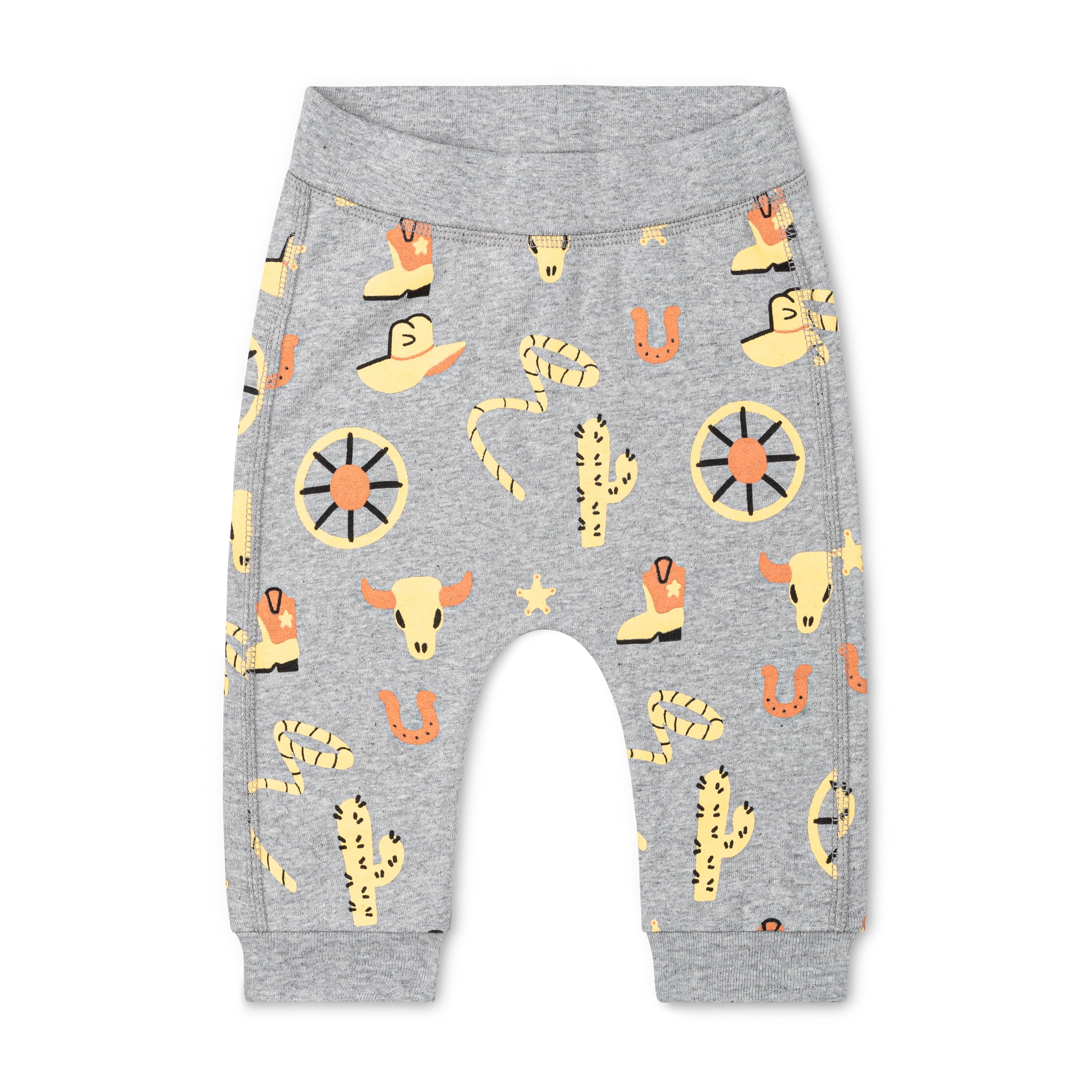 M+A by Monica + Andy Organic Cotton Gender Neutral First Moves Bodysuit + Groove Pant Set, Sizes Newborn -24 Months