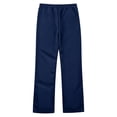 thumbnail image 4 of Boys School Uniform Pants for Gilrs Straight Leg Flat Front Navy Kids Dress Pants Comfortable Waistband with Zip Closure 13-14 Years, 4 of 5