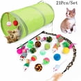 thumbnail image 1 of 21Pcs/Set Cat Teaser Channel Ball Plush Toys Set for Pet, 1 of 9