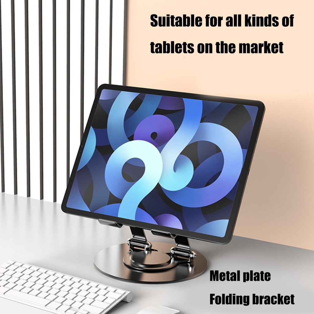 WINDLAND Laptop Stand for Desk Adjustable Height 360 Rotating Ergonomic Laptop Risers