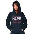 thumbnail image 5 of Breast Cancer Hope is an Anchor Quote Hoodie Sweatshirt Women Brisco Brands L, 5 of 6