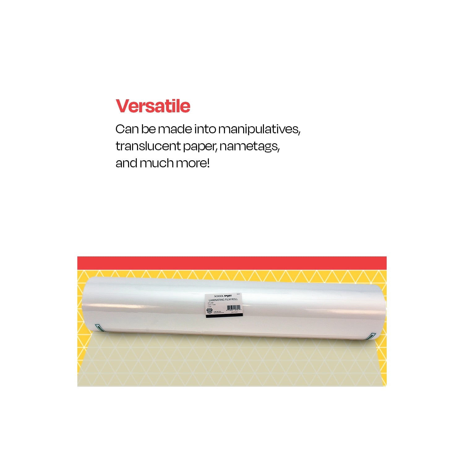 Laminating Film Roll, 25 Inches x 500 Feet, 3 Mil Thick, High Gloss