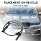thumbnail image 3 of Sensor de velocidad de rueda ABS Unique Bargains para BMW X5 duradero No.34526771776 delantero izquierdo o derecho sensor de velocidad ABS 1 pieza para BMW X6, 3 of 6