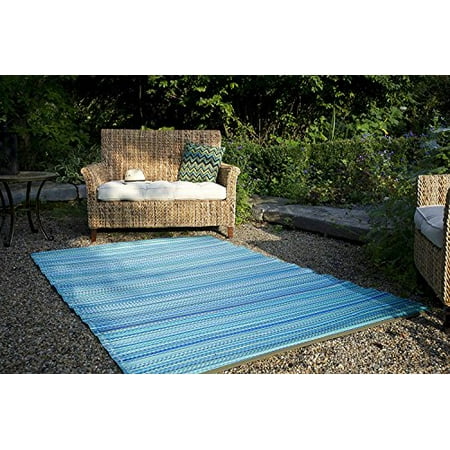 Fab Habitat 5 Feetx8 Feet Cancun Indoor Outdoor Rug Turquoise And Moss Green Canada Cancun Indoor Outdoor Rug Turquoise, Fab Habitat Cancun Indoor Outdoor Rug Turquoise Moss Green And Grey