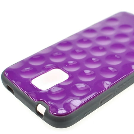 Hard Case Golf Travel Cover For Samsung Galaxy S5 - Hybrid Smooth Golf Ball Case Hard TPU Grip Cover in Purple ()
