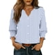 thumbnail image 3 of TaTaai Women's Fashion Spring And Summer Button Up Cardigan 3/4 Quarter Sleeve Jacket V-neck Top/shirt Gift, 3 of 6