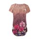 thumbnail image 5 of Camiseta de manga corta con botones y cuello en V a la moda para mujer Pompotops hfajkhk132902, 5 of 6