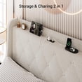 thumbnail image 3 of Forrado marco de cama featuring 4 almacenamiento cajones, 3 of 6