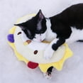 thumbnail image 4 of Soft Half Donut Pet Pillow Bed Comfortable Supportive Sleep Aid for Cats and Dogs, 4 of 5