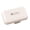 Milky White L, variant on KGJQ 7 Compartments Pill Box, with Sealing Ring And Lock Buckle, Waterproof Double-Layer Medicine Organizer, for Travel And Daily Use