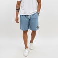 thumbnail image 3 of BOMYJESK Corduroy Shorts Men Elastic Waist Drawstring Lightweight Cargo Short Classic Fit Hiking Golf Shorts Summer Workout Sweat Shorts with Pockets Sky Blue S, 3 of 4