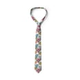 thumbnail image 3 of Floral Necktie, Tropical Colorful Daffodils, Dress Tie, 3.7", Multicolor, by Ambesonne, 3 of 3