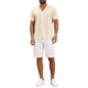 thumbnail image 2 of CAMISA DE MALLA HOLLOW CHIC PARA HOMBRE, DE MANGA CORTA, CON BOTONES, A RAYAS, TALLA 2XL, BEIGE, 2 of 6
