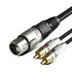thumbnail image 2 of Cable de audio Macarena XLR a 2 conectores 1M negro RCA macho macho XLR hembra, 2 of 8