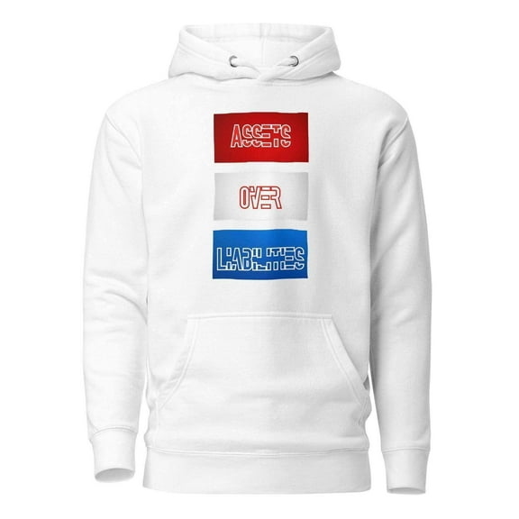 Assets Over Liabilities Stacked Pullover Hoodie