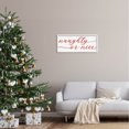 thumbnail image 2 of Naughty Or Nice Christmas Phrase Holiday Graphic Art White Framed Art Print Wall Art, 2 of 7