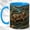 Blue, variant on Jungle Leopard Coffee Mug, Wild Cat Mug, Ceramic 11 oz