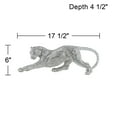 thumbnail image 5 of Studio 55D Silver Prowling Leopard 17 1/2" Wide Accent Sculpture, 5 of 5