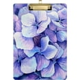 thumbnail image 1 of FMSHPON Purple Hydrangea Flower Petals Clipboard Hardboard Wood Nursing Clip Board and Pull for Standard A4 Letter 13x9 inches, 1 of 7