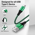 thumbnail image 5 of 2-Pack Type C Charger Block with 6FT Braided USB C Cable, Compact Wall Charger Phone Charger Station Compatible with iPhone 17/16/15 Pro Max iPad Pro Galaxy S26 Android, Green, 5 of 7
