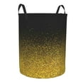 thumbnail image 2 of Fotbe Gold Glitter Gradient Laundry Basket with Handles, Waterproof Large Laundry Hamper, Wash Bag for Corner Dorm, Rolling Laundry Basket with Handles-Small, 2 of 8
