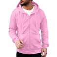thumbnail image 5 of Mens Zip Up Hoodie Oversized Zipper Hooded Sweatshirt Trendy Casual Jackets Lightweight Long Sleeve Sweatshirt Athletic Jacket With Pocket L, 5 of 5