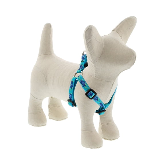 LupinePet Originals 1/2" Turtle Reef 12-18" Step in Harness for Small Dogs