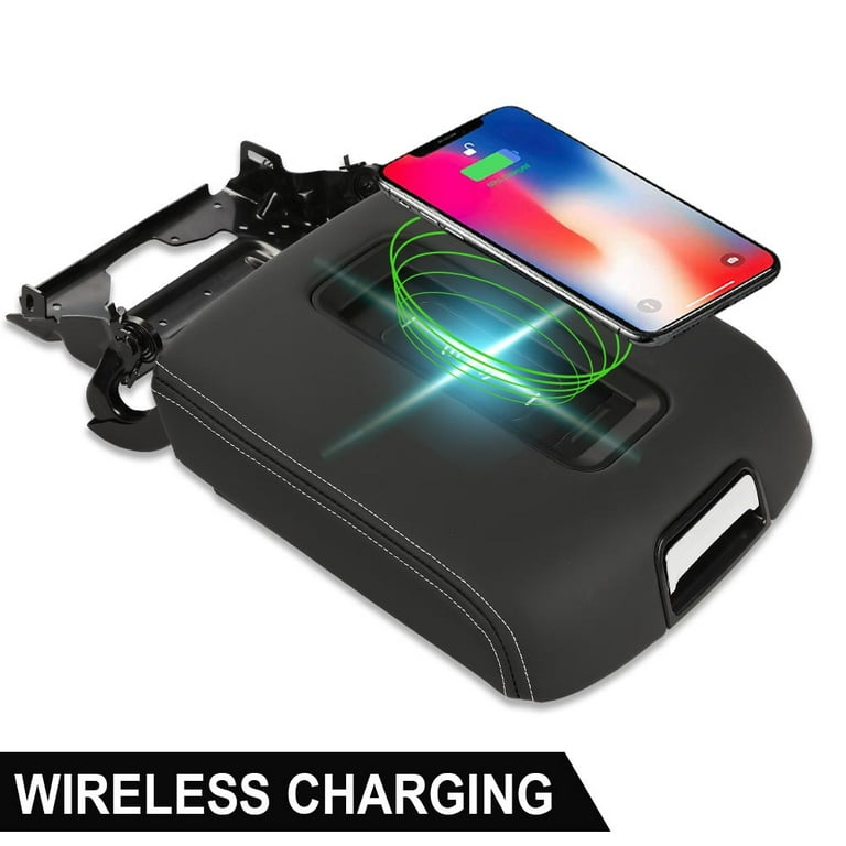 PIT66 Center Console Armrest Lid Wireless Charger Fit For