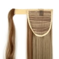thumbnail image 3 of SHCKE Clip in Ponytail Extension for Women 18" / 24" Wrap Around Ponytail Extension Straight Ponytail Extension Wavy Curly Ponytail Hairpieces Synthetic Hairpieces, 3 of 4