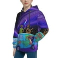 thumbnail image 2 of Lsque Scooby-Doo Patten Youth Hoodie Sweatshirt Pullover with Kangaroo Pocket Boys and Girls Hoodie Warm Hoodie for Kids, 2 of 8