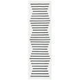 thumbnail image 2 of SAFAVIEH Montauk Amadine Striped Cotton Runner Rug, Ivory/Black, 2'3" x 8', 2 of 8