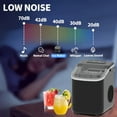 thumbnail image 6 of Commercial Ice Maker Portable with Automatic Cleaning Function Produces 26 Pounds of Ice in 24 Hours and 9 Ice Cubes in 6 Minutes Suitable for Home Kitchen and CampingDimensions11.77 * 11.24 * 8.90in, 6 of 10