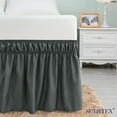 thumbnail image 7 of Subrtex Easy Fit Bed Skirts , Wrap Around Dust Ruffle with Long Tailored Drop(Full, Gray), 7 of 7