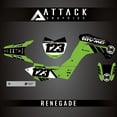 thumbnail image 2 of Attack Graphics Custom Renegade Complete Bike Graphics Kit for Kawasaki KLX140G 2019, 2 of 2
