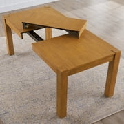 Better Homes & Gardens Bryant Solid Wood Extendable Dining Table, Light Honey Finish