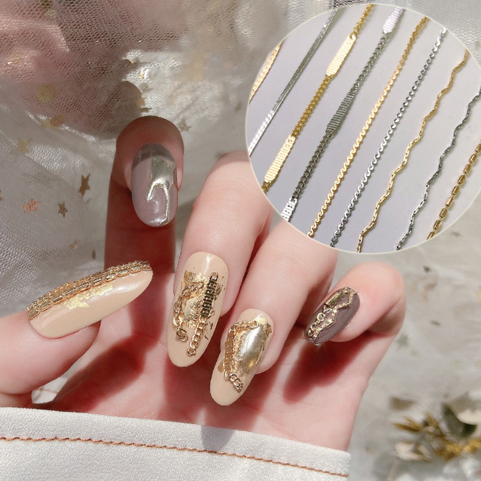 GIFZES Nail Rhinestone 10Pcs Long Lasting Creative Exquisite 3D Love Heart  Nail Art Decoration Jewelry 