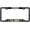 black - Style 1, variant on [Officially Licensed Product] - U.S. Army Veteran - Domed Custom-Made Personalized Narrow (Thin) Top 4 Hole Metal Car License Plate Frame with Free caps - Black (Quantity: 1 Frame)